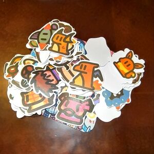 Colorful Animal Stickers Pokemon Funny Meme Charmander Pikachu Anime